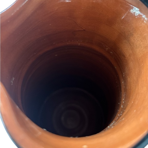 Blue & white Hand-Painted Sangia Portuguese Pottery Clay Terracotta Pitcher - Picture 8 of 11